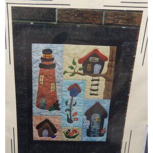 Holiday Designs P-71 Houses To Applique Pattern By Donna Poster @2000 Unopend/Un